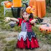 Halloween clown costume kids costume clown soul girl girl show costume horror dress