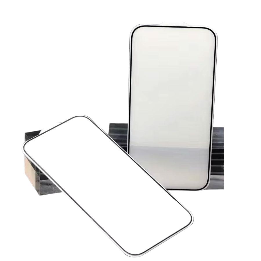 2.5D Seidendruck Vollabdeckung Handy 9h Gehärtetes Glas Klarer Displayschutz für iPhone 15 pro 16 pro max