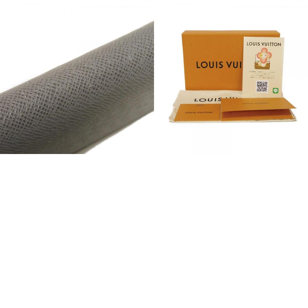 Used 12564 Portefeiulle Brazza NM M11580 7940 New Grilloche Gray Blue Two-Tone RFID Taiga Gris Roche Men's from Japan