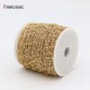 Multi Styles 14K Gold Plated Brass Necklace Chain Bulk for Jewelry Making Findings,DIY Jewelry Making Components Wholesale