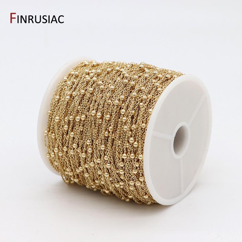 Multi Styles 14K Gold Plated Brass Necklace Chain Bulk for Jewelry Making Findings,DIY Jewelry Making Components Wholesale