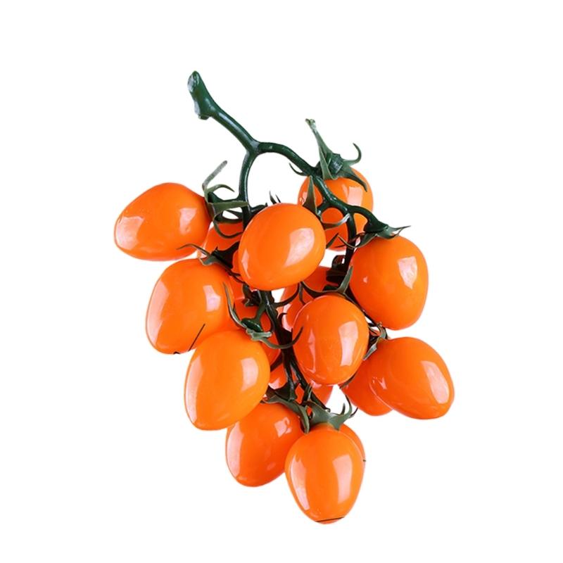 Kunstmatige Kersentomaten Tros Realistische Simulatie Fruit Decoratie voor Huis Bruiloft Decoratie Winkelruit Display