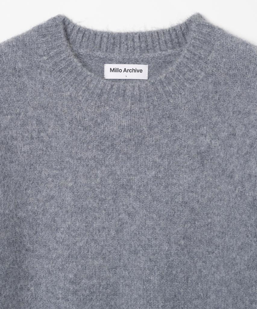 MILLO ARCHIVE Crop Silhouette Knit [Smoke Blue] (Type B)