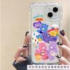 Cartoon Cute Rainbow Bear Suitable for iPhone11 Mobile Phone Case Airbag Shock Absorption Apple 12 Silicone Soft Case 15 All-inclusive