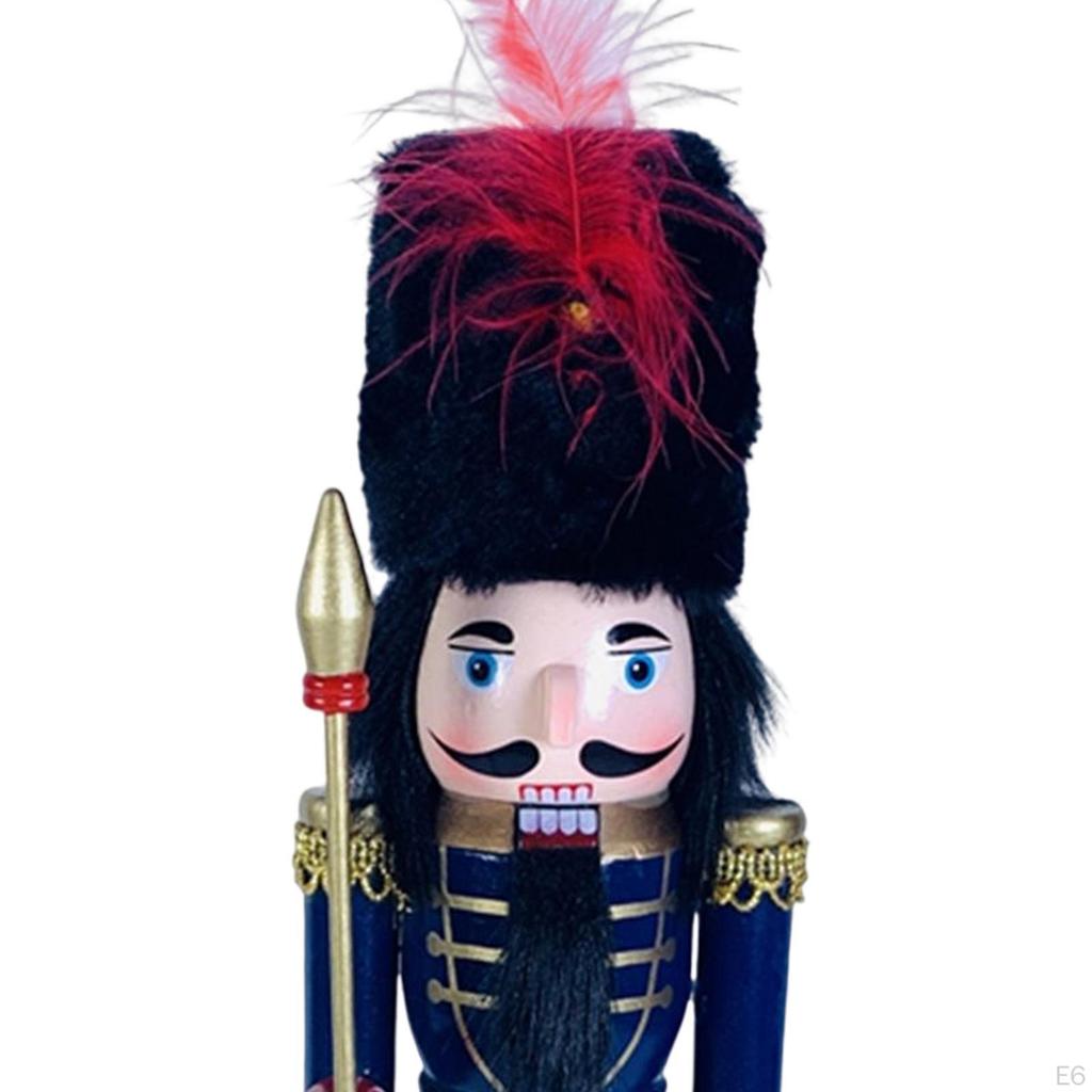 Nutcracker Soldier Figurine Party Favors Sculpture for Bookshelf Desktop