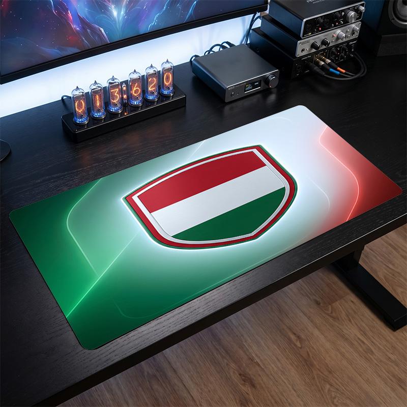 Hungary Football Crest Mouse Pad, Extended Non Slip Rubber Desk Mat for Gaming Office Laptop Fan Gift