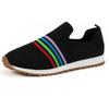 Large-size Fly-woven Single Shoes, Casual Flat-soled Sports Shoes, Comfortable and Lightweight, Foreign Trade Lazy One-pedal Single Shoes