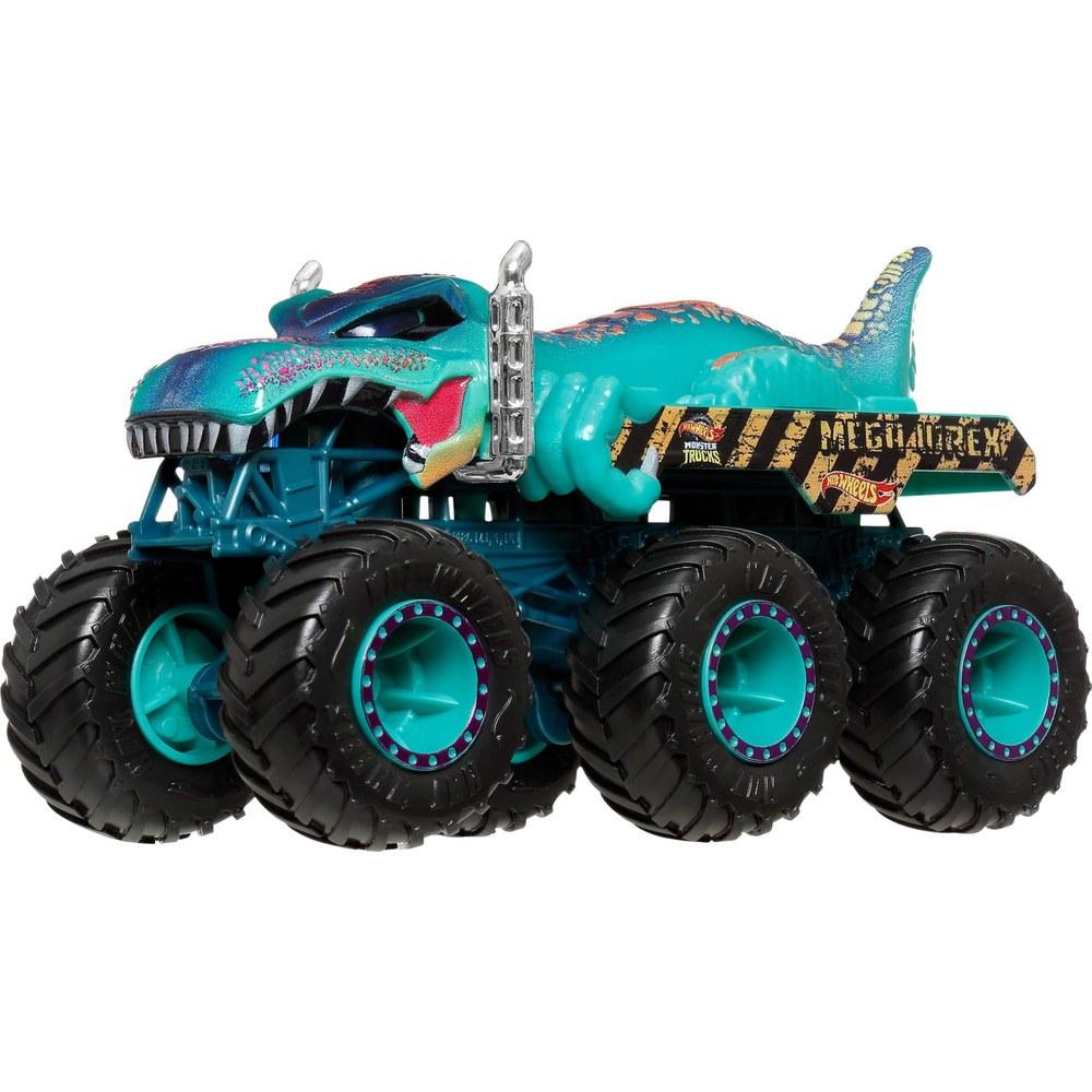 Hot Wheels Shark Vs Dino Monster Truck Collection Set 6 Vehicles Toy Mini Cars Ages 3+ Multi JGD68