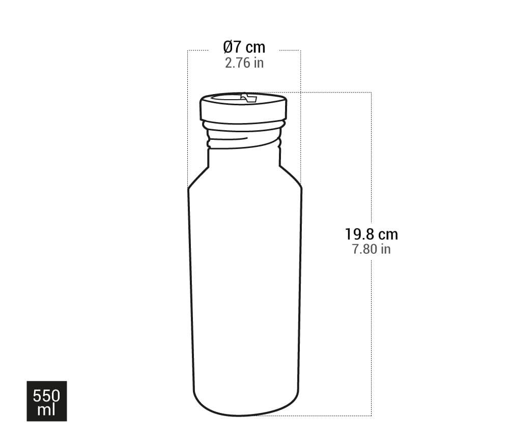 Láhev z čistého titanu 550ml Ti3031 Originální hrnek na vodu, venkovní láhev, venkovní vybavení, přímé pití, nerozbitná stylová dárková láhev na vodu [Keith]