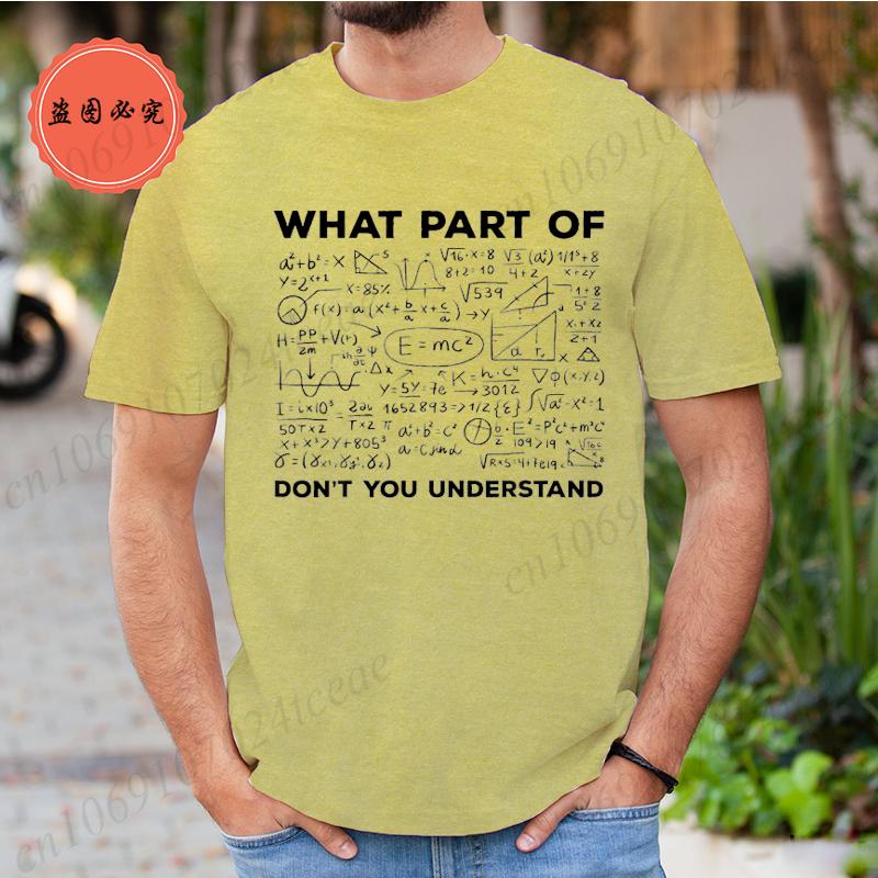 Summer T Shirt for Men T-shirt Unisex Streetwear Mathematics Math University Teacher Ironic Joke Graphic Fashion Men's Clothing