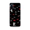 Case for Oppo A32 NIKE JORDAN WHITE RED Black Background