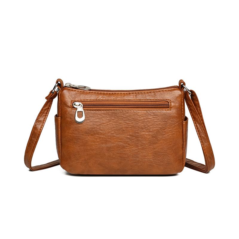 PU moteriškas daugiašaknis rankinis krepšys didelės talpos mamos krepšys vintažinis krepšys per petį