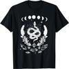 Moon Phases Snake Crystals Gothic Punk Style Mystical Witchy T-Shirt