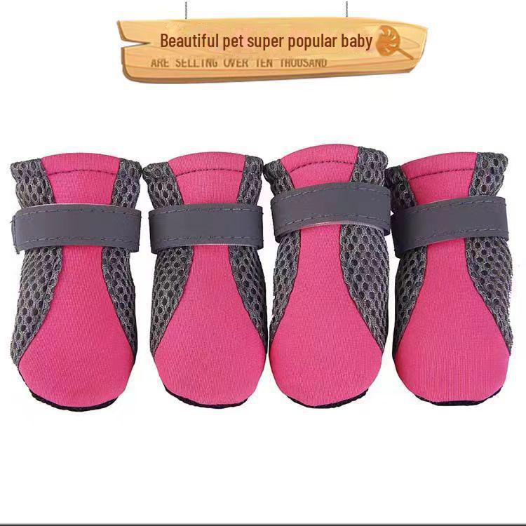 Breathable Mesh Dog Shoes for Small Breeds - Bichon, Teddy, Anti-Dirt Covers for Spring To Autumn