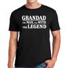 Grandpa The Legend T Shirt Funny Unisexs Dad Fathers Day Top Vintage Fashion Top For Everyday Wear Stretched Breathable