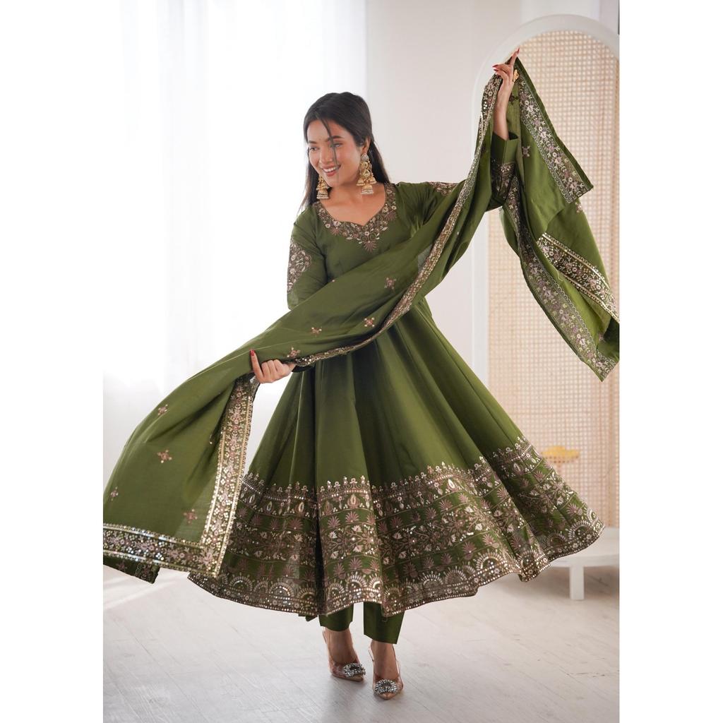 Party Wedding Wear Anarkali Suit Indian Pakisatni Designer Salwar Kameez Dress