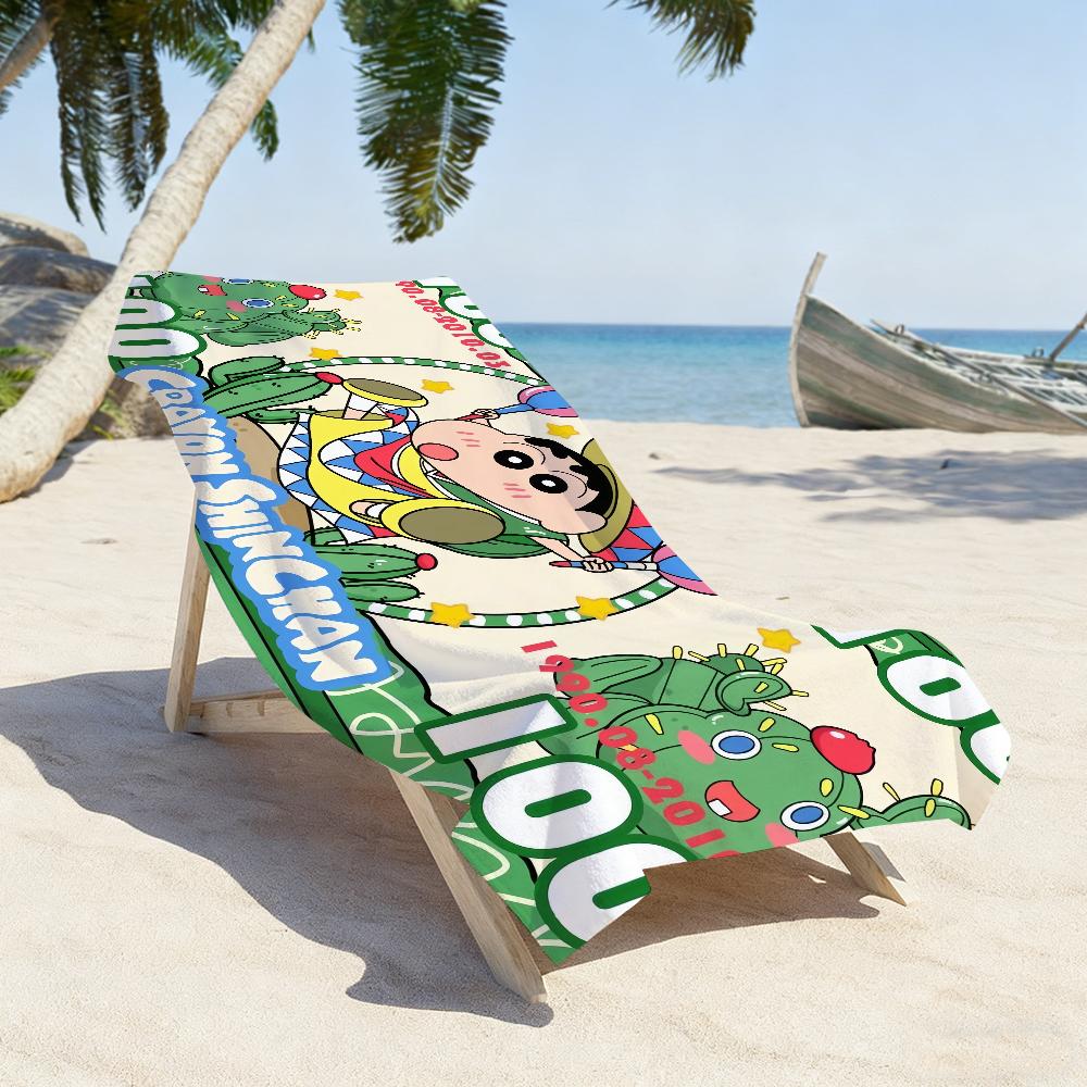 Fun Cartoon C-Crayon Shin-chan Cute Towel Quick Dry Soft Yoga Swimming Fitness Mountain Climbing Large Beach Towels