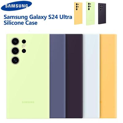 Samsung S24 Ultra SM-S928B Silikon Kapaklı Kılıf Yumuşak Darbeye Dayanıklı Kabuk Telefon Kılıfı
