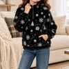 Boys Girls Christmas Sweatshirt, Pattern Long Sleeve Stand Collar Pullover for Fall Winter, Casual Comfortable Top