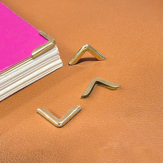 50 Stück Bucheckenschoner Schwerlastmetall Universal Scrapbooking Buch Fotoalbum Menüs Notizbuch Mappe Aktenecke Schutzhülle Schutz