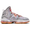 Nike LeBron 19 Fast Food Men Sneakers Grey Grey-Fog Total-Orange DC9339-001