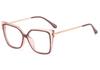 Gafas de Óptica de Moda para Miopía Mujer Montura Cuadrada Grande Estampado Leopardo Metal Filtro Luz Azul para Ordenador Ligeras 0~-6