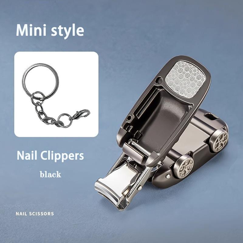 

1 шт. Премиальные складные автомобильные ножницы для ногтей, Супер острый триммер, Магнитная конструкция открывающейся крышки, Подходят для ногтей на руках и ногах