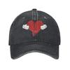 Kanye West Unisex Baseball Cap S Heartbreak Distressed Denim Hats Cap Vintage Outdoor Workouts Unstructured Soft Snapback Hat
