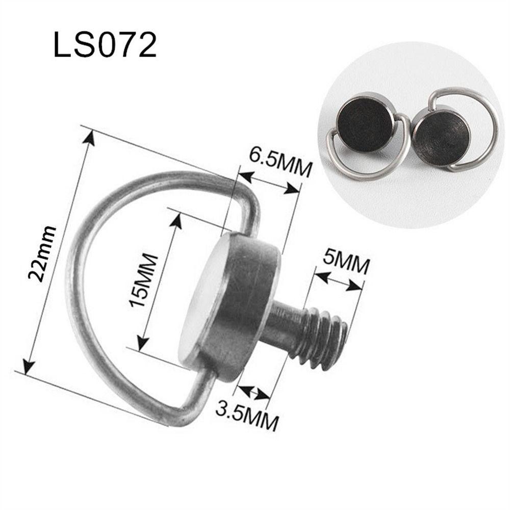 Adapter Screw Adapter Quick Release Silver Tripod Screw Camera Screw D-Ring Screw 1/4 Inch Screw