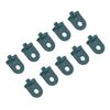 10 PCS Plastic Greenhouse Hook Plant Flow     (Black)