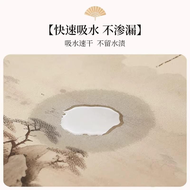 Modern Chinese Style Diatomite Floor Mat Entryway Kitchen Non-Slip Water Absorbent Easy Clean Square Rug