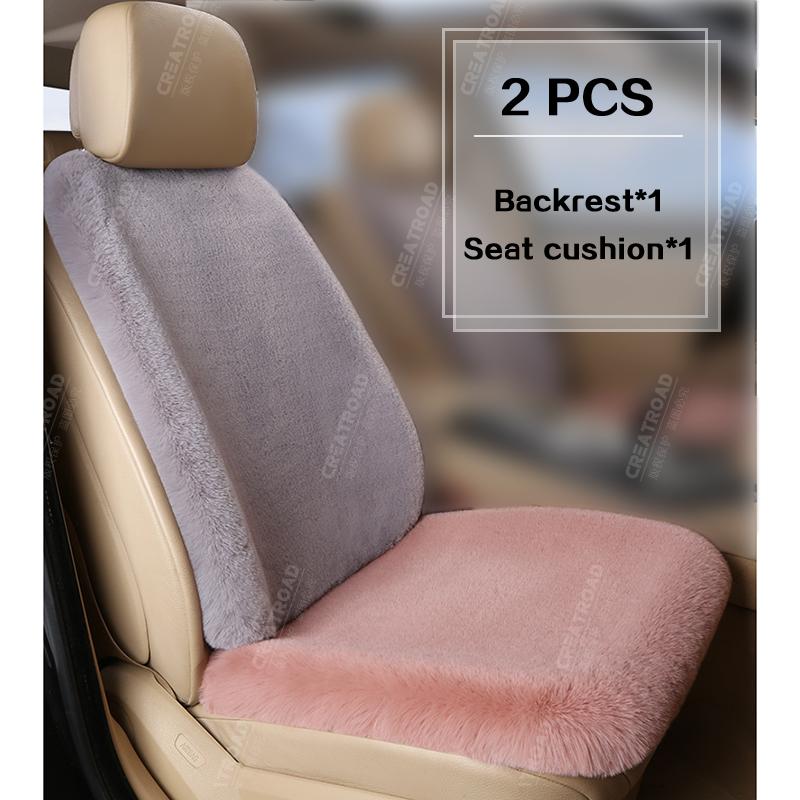 Plush Seat Cover Cushion For Volkswagen Passat B5 B7 B8 Golf 4 5 6 7 Polo Winter warm Plush Protector Interior Accessories