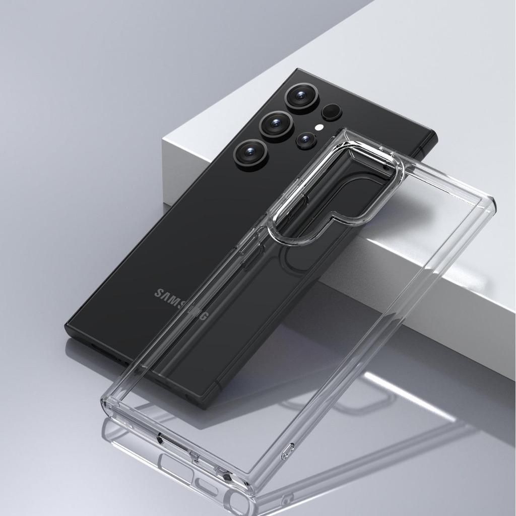 Samsung S25 Ultra/S24 Plus Ice Transparent Aurora Phone Case - Airbag Anti-drop Protective Cover