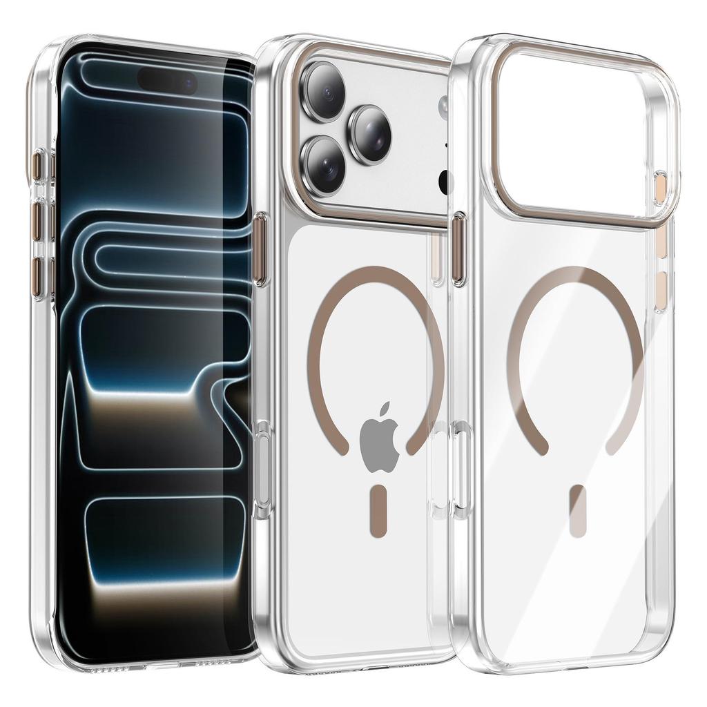 iPhone 17 Pro Max Case: Cross-border, Drop-Proof, PC Hardened Shell, Magnetic Charging, Fits Apple 16 Pro / 15