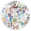 10/50pcs Jesus Phrase Graffiti Stickers Bible Verse Faith Decals Cross Words Cup Laptop Pad Phone Refrigerator Motivate Inspire