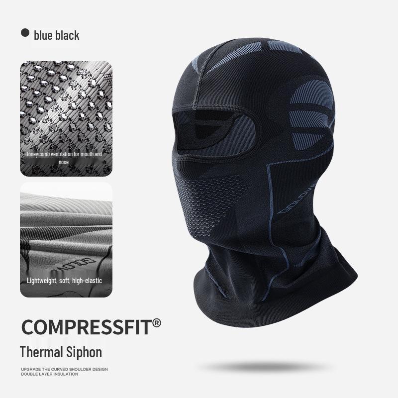 Leqi Men's Cycling Face Mask & Neck Gaiter: Breathable, Moisture-Wicking, Sweat-Absorbing Helmet Liner & Headscarf