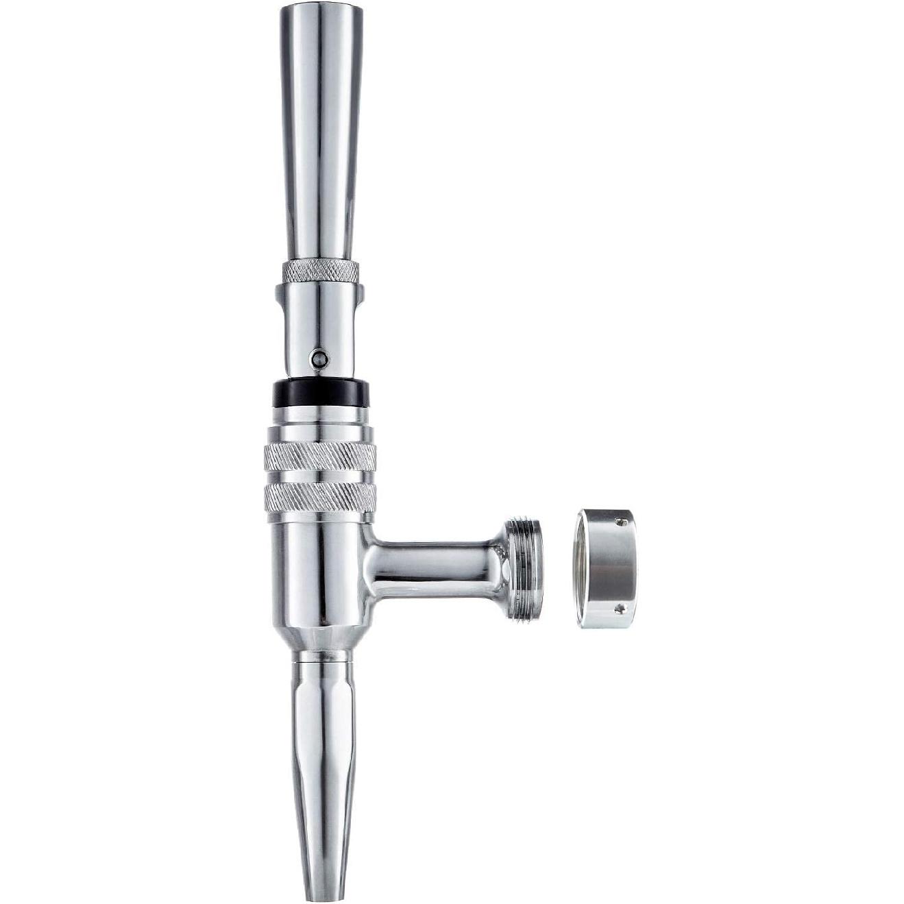Stout Beer Faucet Nitrogen Coffee Faucet, 304 Grade Stainless Steel Nitrogen Keg Faucet with 304 Stainless Beer Tap Handle,Sturdy No Leaks Beer Keg