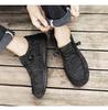 Mocassini da Uomo in Tela Extra Large - Slip-on Casual per Tendenze Transfrontaliere.