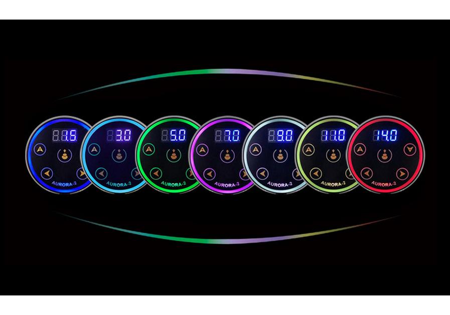 Aurora 2. Generation Tattoo-Netzteil mit Multifunktionstaste und Stabilisator
