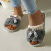 Winter Women's Soft and Comfortable Slippers Casual Open-toe Indoor Shoes Non-slip Home Warm Slippers
