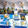 Pokmon Pikachu Complete Party Set With Paper Banners Plates Hats For Kids Birthday Decorations