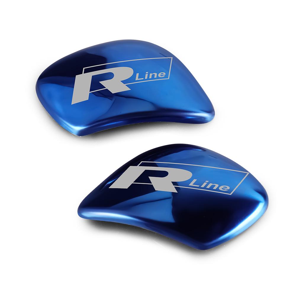 Valve Stems Caps Car Gear Lever Shift Cover Sticker Decor Auto Accessories For Volkswagen VW GTI Golf Polo Passat Tiguan RLine M ze1