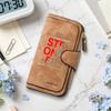 Stronger Letter Printed Casual Long Wallet Multi Slot Portable Fashion Purse