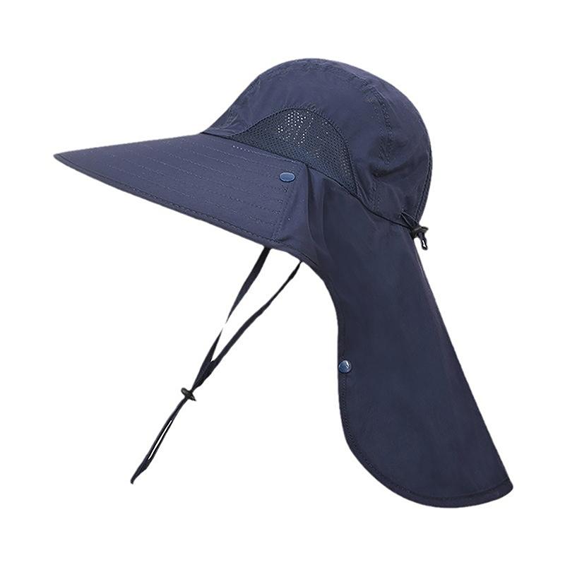 Pălărie de soare cu bor larg de vară pentru bărbați și femei, reglabilă, protecție în aer liber, Safari, capac pentru drumeții, pescuit, pălărie de protecție solară, ceai cules pălărie