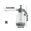 3L Hand Pump Spray Watering Can Bottle Non-Slip Handle Tank With Extended Rod Water Hose Nozzle Bottle Watering Can