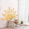 Half Sun Wall Decal for Kids Room - Sunshine Wall Stickers Vinyl Wall Decals Nursery Wall Decal Removable Peel and Stick Wall Decals for Nursery Kids