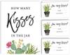 Inkdotpot Quantos beijos tem no pote White Cactus Taco'bout Love Jogo de chá de panela 1 placa + 30 cartas