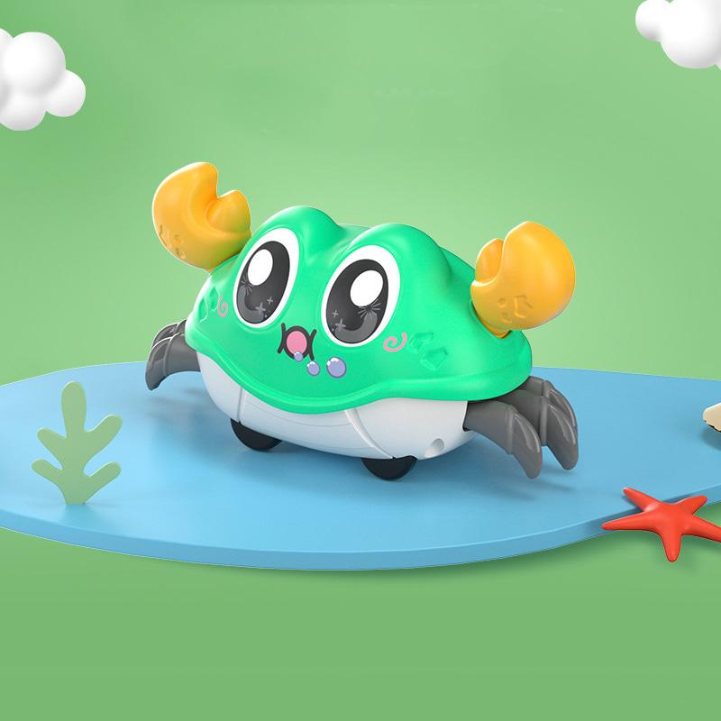 Inertial Crawling Crab Pet Baby Sensory Toy Development Cartoon Cute Toddler Interactive Montessori Walking Toy Gift 1 2 3 Years