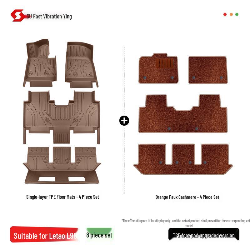 2025 Lixiang L90 TPE Full Coverage Floor Mats Interior Carpet with Fan