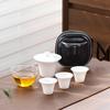 Ceramic Suet Jade Porcelain Portable Travel Tea Set Cup Souvenir Practical Gift Small Gift